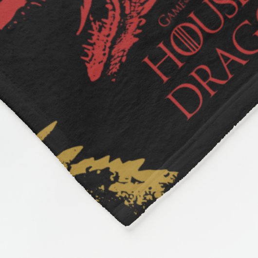 Dragon Head Pattern Fleecedecke (Ecke)