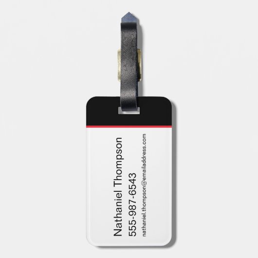 Dragon Head Pattern Gepäckanhänger (Rückseite vertikal)