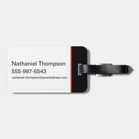 Dragon Head Pattern Gepäckanhänger (Rückseite horizontal)