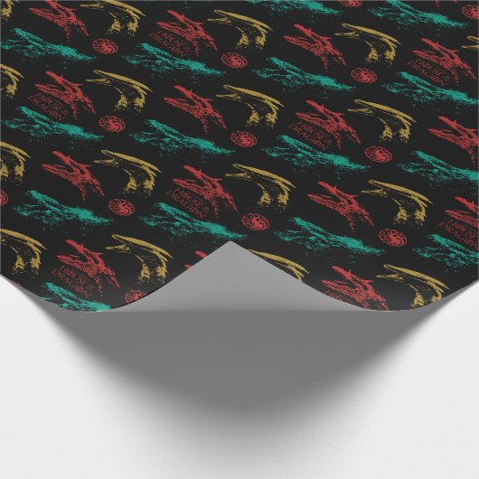 Dragon Head Pattern Geschenkpapier (Ecke)