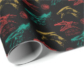 Dragon Head Pattern Geschenkpapier (Rolleneckpunkt)