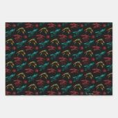 Dragon Head Pattern Geschenkpapier Set (Vorderseite 2)