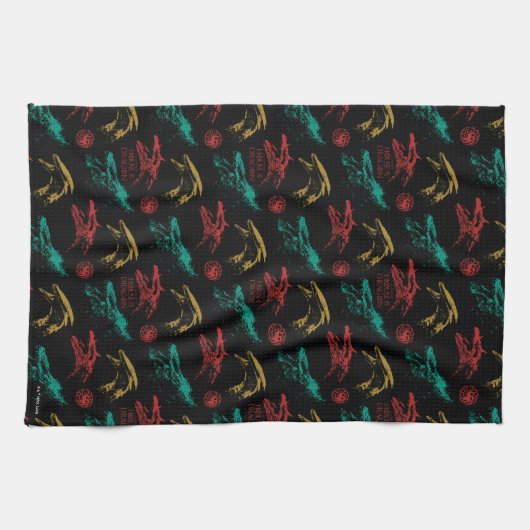 Dragon Head Pattern Geschirrtuch (Horizontal)