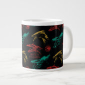 Dragon Head Pattern Jumbo-Tasse (Vorderseite Rechts)