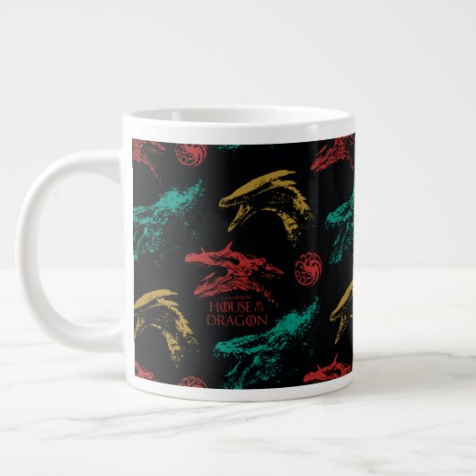Dragon Head Pattern Jumbo-Tasse (Links)