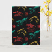 Dragon Head Pattern Karte (Gelbe Blume)