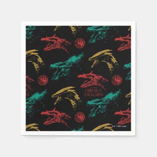 Dragon Head Pattern Serviette (Vorderseite)