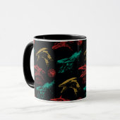 Dragon Head Pattern Tasse (Vorderseite Links)