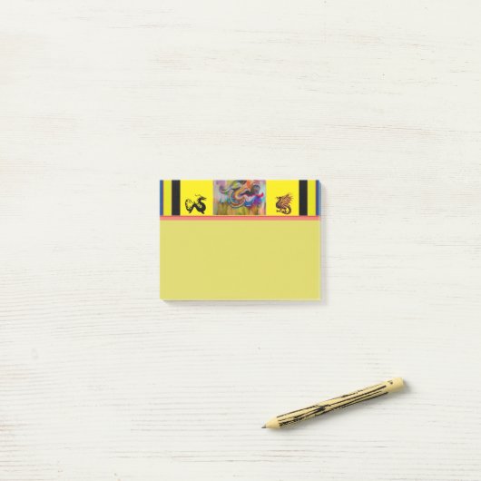 Dragon Head Post-It Notes Klebezettel (Auf Schreibtisch)