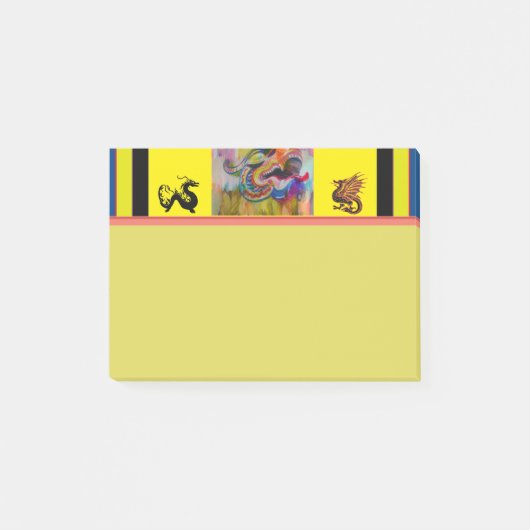 Dragon Head Post-It Notes Post-it Klebezettel (Vorderseite)