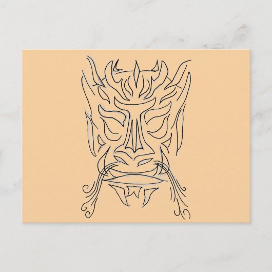 Dragon Head Postkarte (Vorderseite)