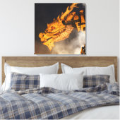 Dragon Head Red Eyes Leinwanddruck (Insitu (Schlafzimmer))