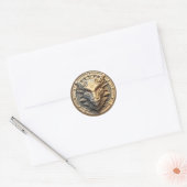 Dragon Head Runder Aufkleber (Umschlag)