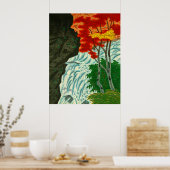 Dragon Head Waterfall in Nikko Maeda Masao 1944 Poster (Küche)