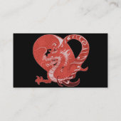 Dragon Heart Business Card Visitenkarte (Rückseite)