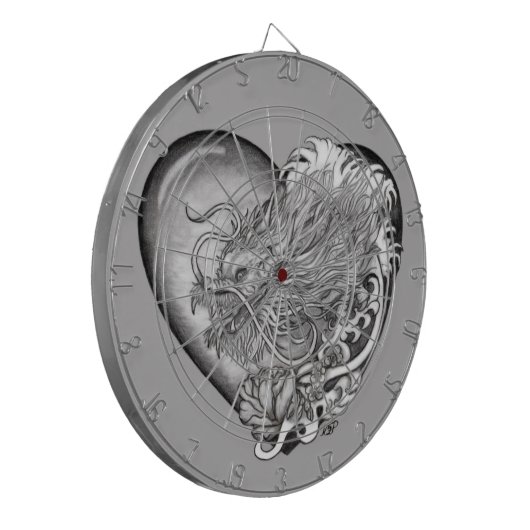 Dragon Heart Dartscheibe (Vorderseite Links)