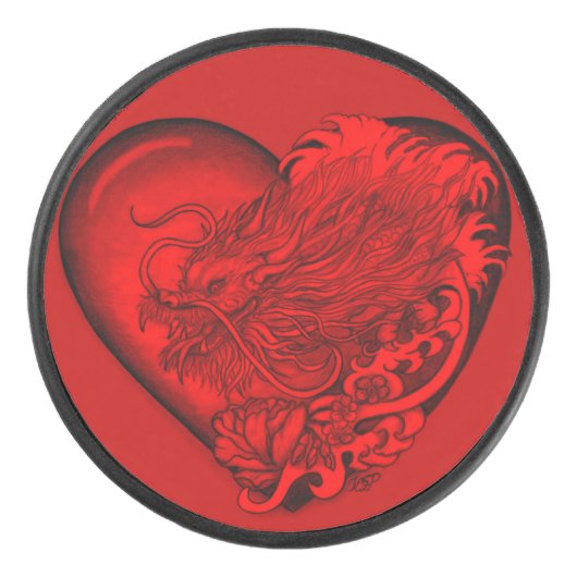 Dragon Heart Eishockey Puck (Vorderseite)