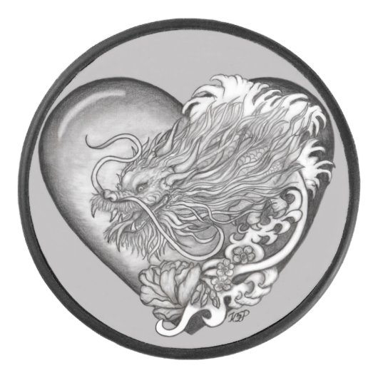 Dragon Heart Eishockey Puck (Vorderseite)