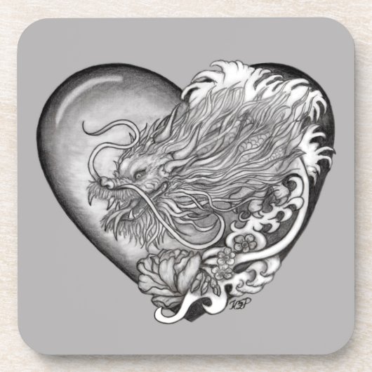 Dragon Heart Getränkeuntersetzer (Vorderseite)