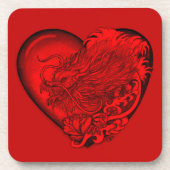 Dragon Heart Getränkeuntersetzer (Vorderseite)