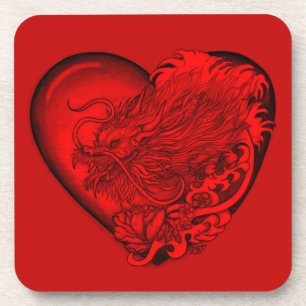 Dragon Heart Getränkeuntersetzer