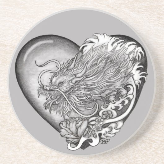 Dragon Heart Getränkeuntersetzer (Vorne)