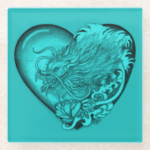 Dragon Heart Glasuntersetzer