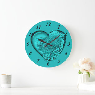 Dragon Heart Große Wanduhr