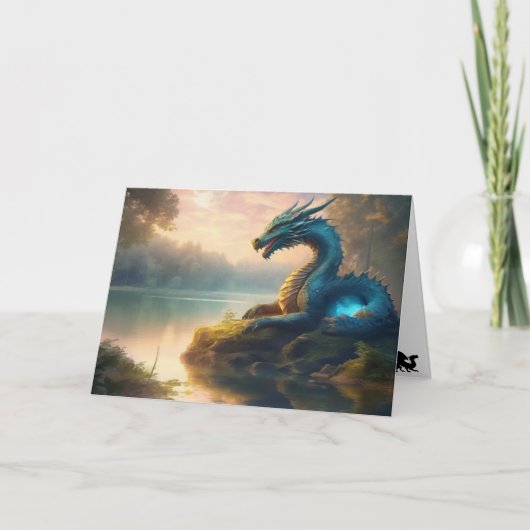 Dragon Heart Holiday Card Feiertagskarte (Vorderseite)