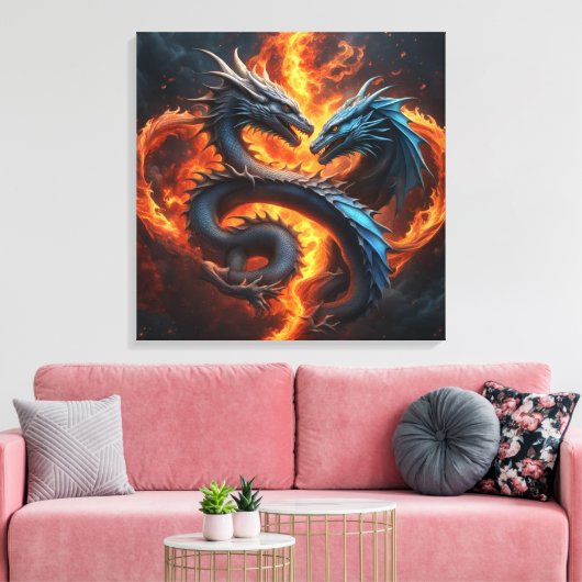 Dragon Heart Leinwanddruck (Insitu (Wohnzimmer))