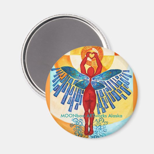 Dragon Heart Magnet (Vorderseite/Rückseite)