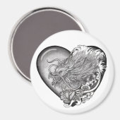 Dragon Heart Magnet (Vorderseite/Rückseite)