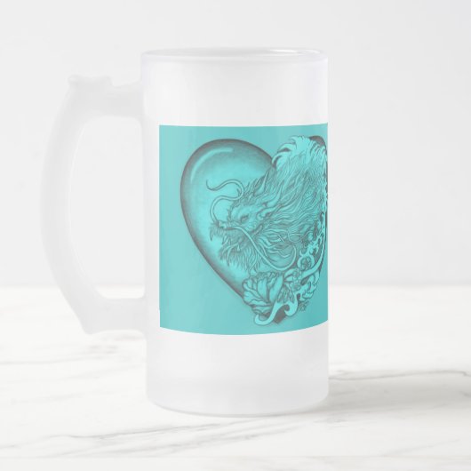 Dragon Heart Mattglas Bierglas (Links)