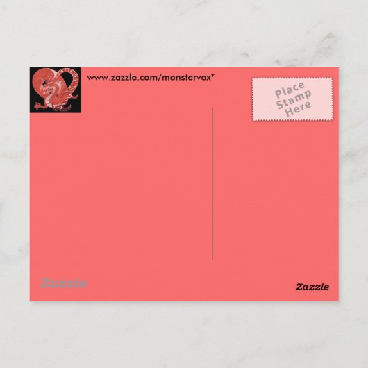 Dragon Heart Postkarte (Rückseite)