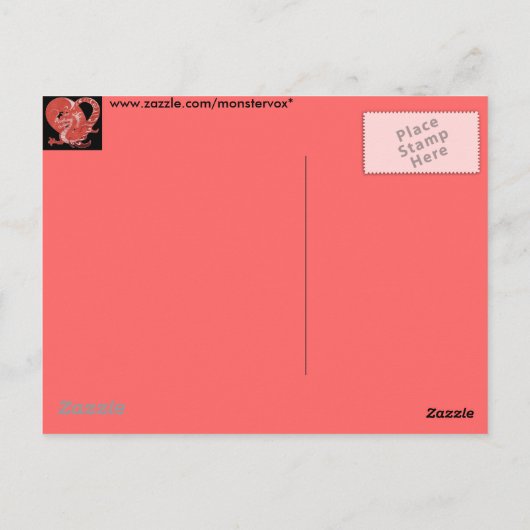 Dragon Heart Postkarte (Rückseite)