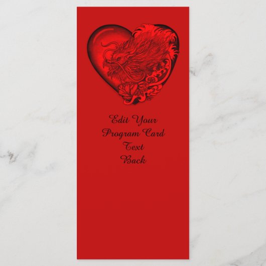 Dragon Heart Programm (Rückseite)