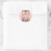 Dragon Heart Runder Aufkleber (Tasche)