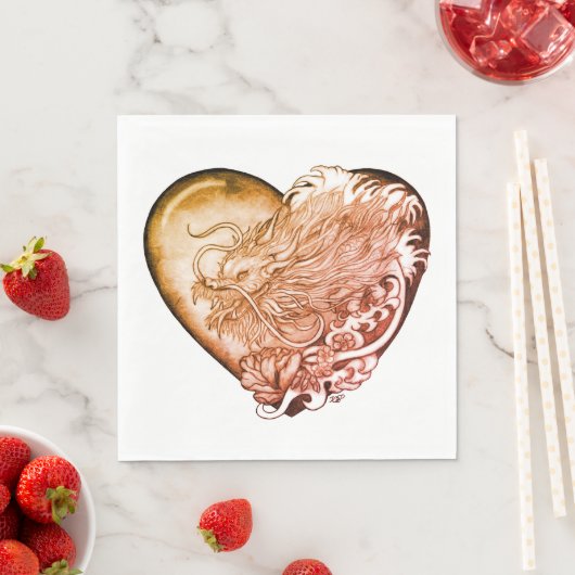 Dragon Heart Serviette (Beispiel)