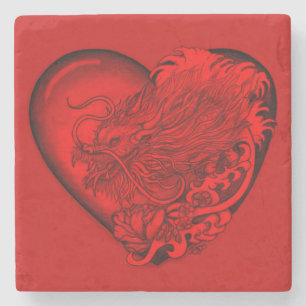 Dragon Heart Steinuntersetzer