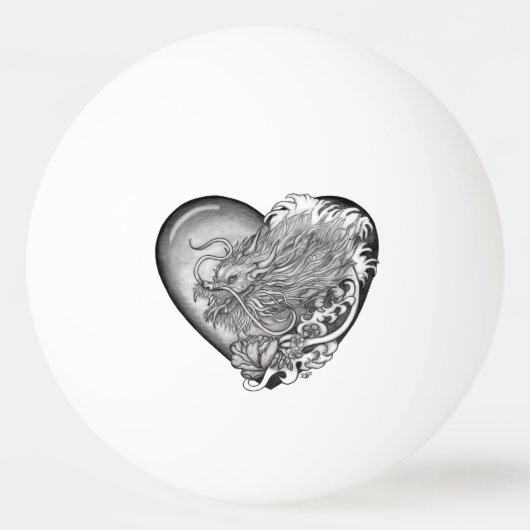 Dragon Heart Tischtennisball (Vorderseite)