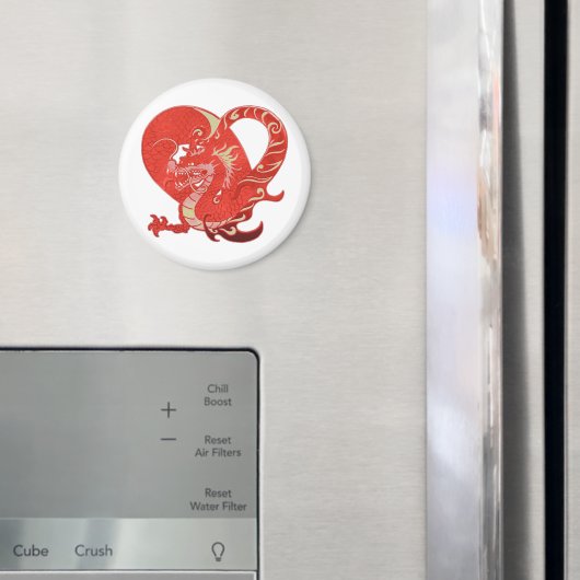 Dragon Heart Valentine Magnet (In Situ (Kühlschrank))