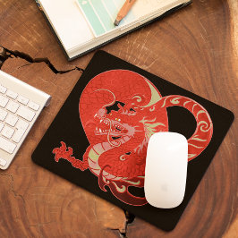 Dragon Heart Valentine Mousepad