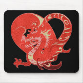 Dragon Heart Valentine Mousepad (Vorne)