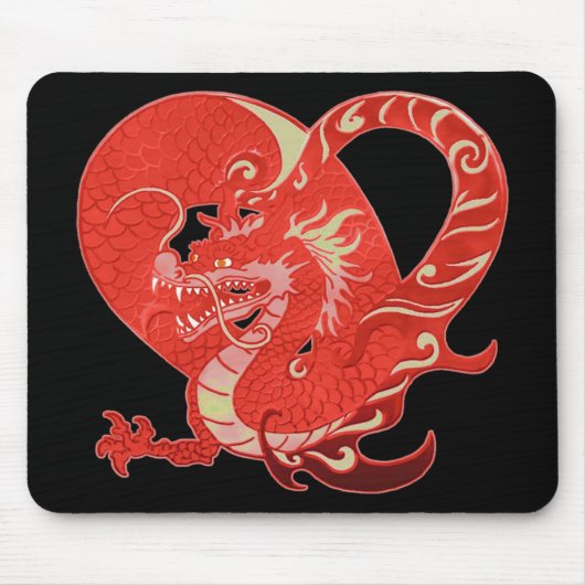 Dragon Heart Valentine Mousepad (Vorne)