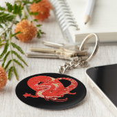 Dragon Heart Valentine Schlüsselanhänger (Seite)