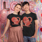 Dragon Heart Valentine Unisex T-Shirt