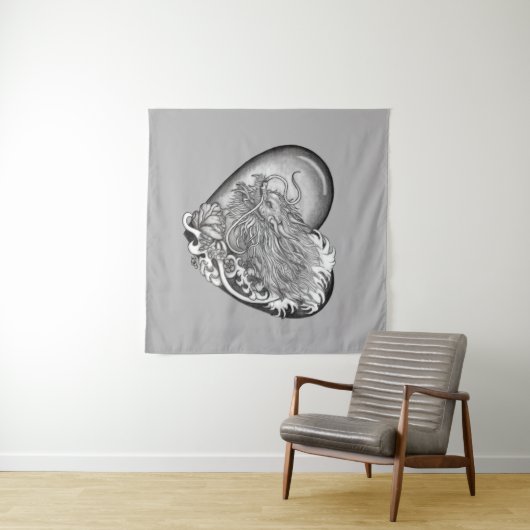 Dragon Heart Wandteppich (Beispiel (Horizontal))