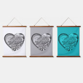 Dragon Heart Wandteppich Mit Holzrahmen (Dreifach)