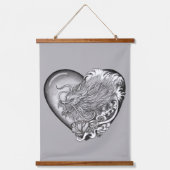 Dragon Heart Wandteppich Mit Holzrahmen (Vorderseite 2)