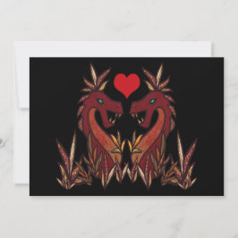 Dragon Hearts Valentinstag Card Feiertagskarte